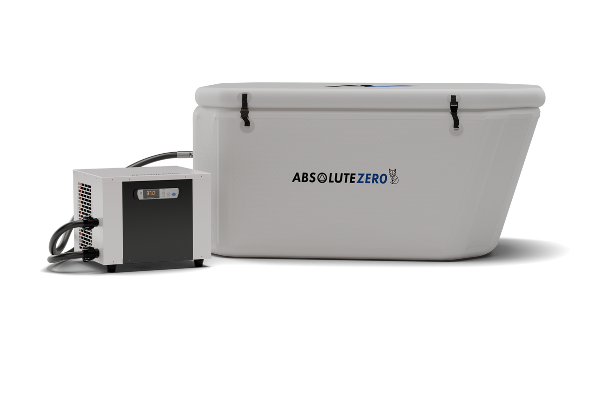 Absolute Zero AZ-Inflate Cold Plunge Bundle — Pro Chiller + Recline Inflatable Tub