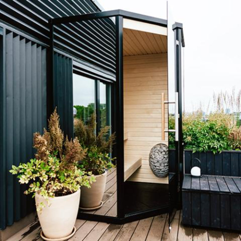 Haljas Hele Glass Mini Up to 3 Person, Outdoor Sauna House