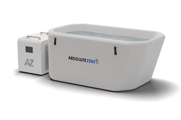 Absolute Zero AZ-Inflate Cold Plunge Bundle — Pro Chiller + Recline Inflatable Tub