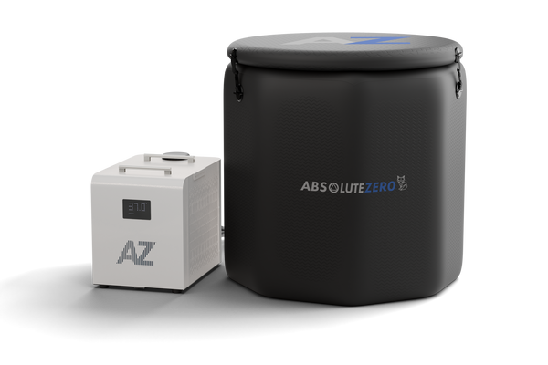 Absolute Zero AZ-Inflate Cold Plunge Bundle — Pro Chiller + Recline Inflatable Tub