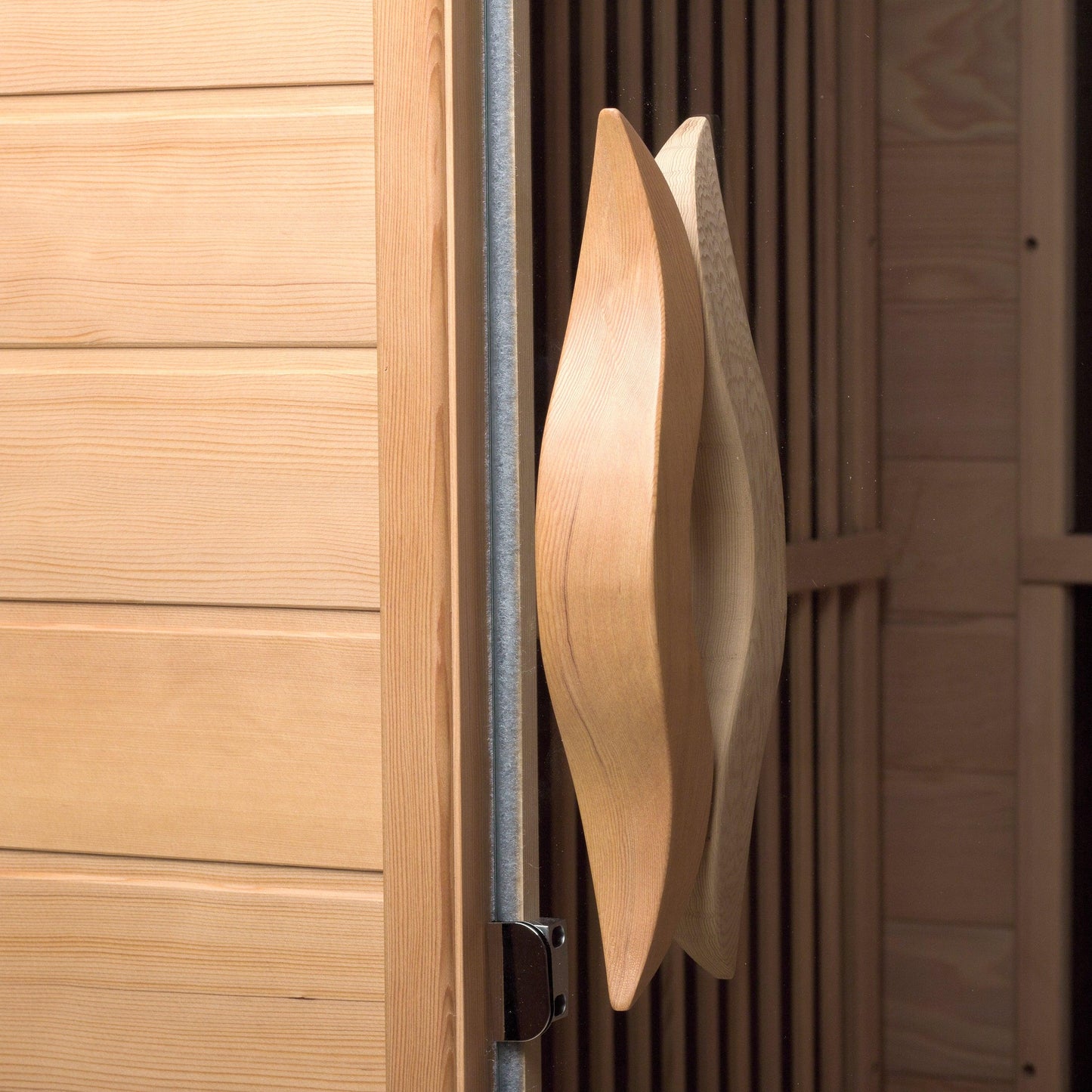 2-Person Canadian Hemlock Infrared Sauna with Chromotherapy Lighting and Sound System