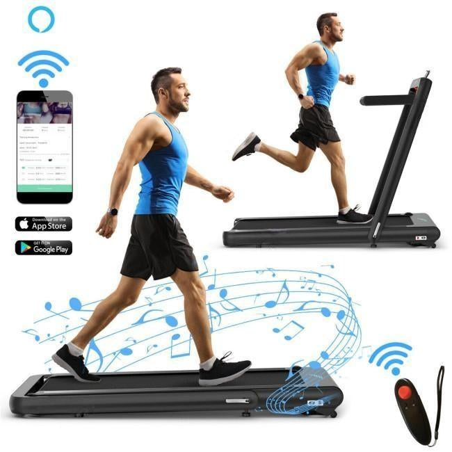 Direct Deals 4.75HP 2 In 1 Folding Treadmill with Remote APP Control