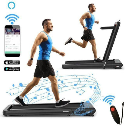 Direct Deals 4.75HP 2 In 1 Folding Treadmill with Remote APP Control