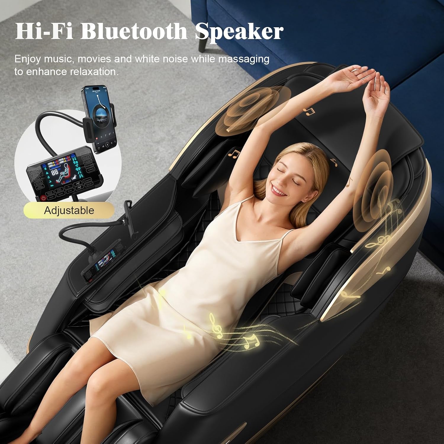 4D Massage Chair Full Body Zero Gravity Recliner Sl-Track Body Scan | Zero Gravity Massage Chair with Shiatsu Massage, Auto & Manual Modes, AI Control, Heating, Airbags, Foot Roller for Home