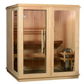4-Person Indoor Sauna in Rustic Cedar