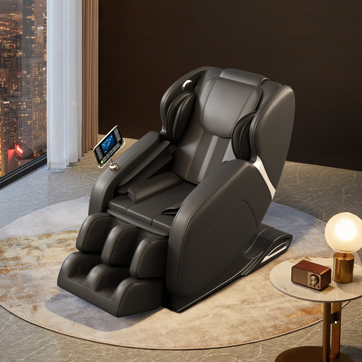 Zero Gravity Massage Chair with Bluetooth Speakers and Full Body Airbags