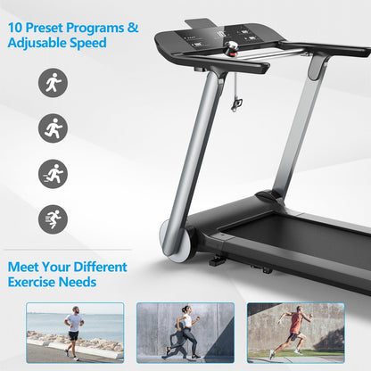 Direct Deals Italian Designed Folding Treadmill with Heart Rate Belt and Fatigue Button