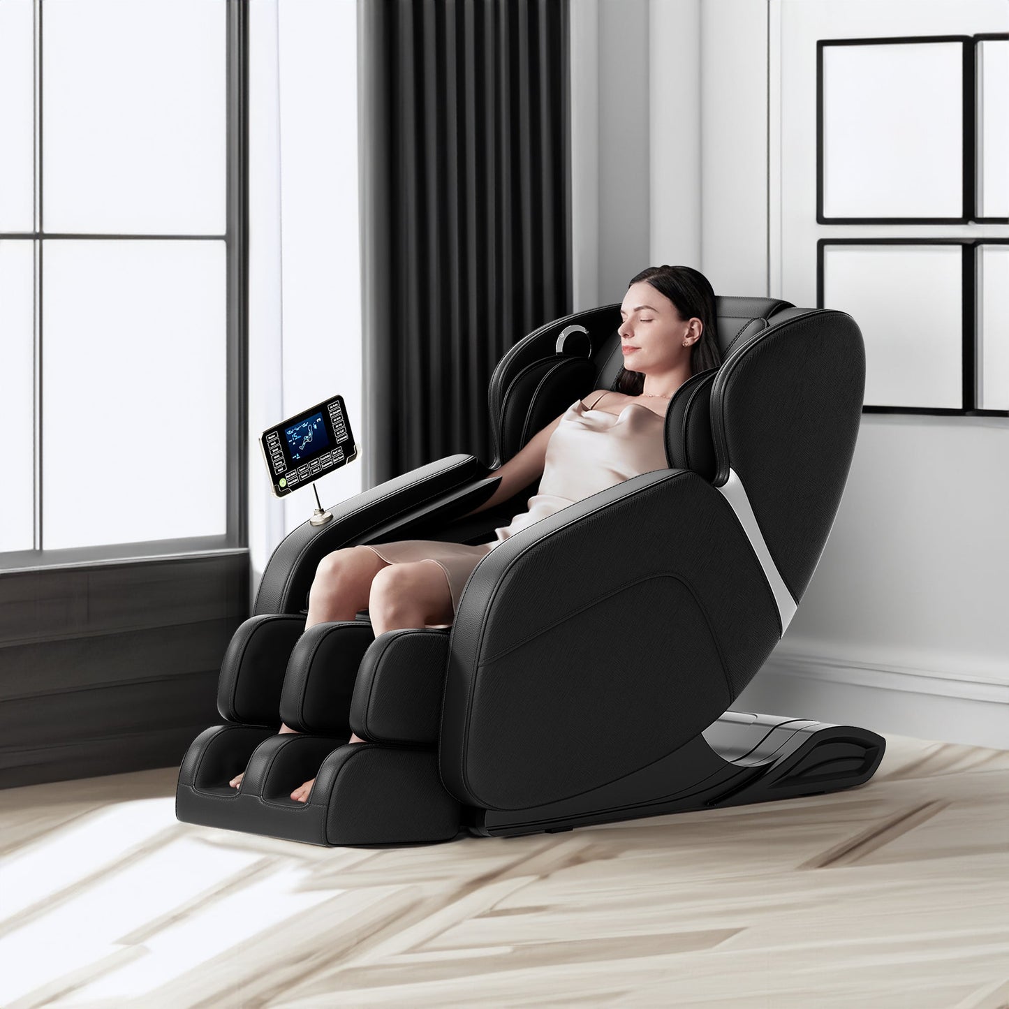 Zero Gravity Massage Chair with Bluetooth Speakers and Full Body Airbags