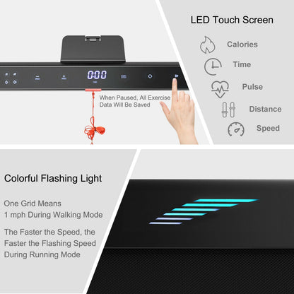 Direct Deals 4.75HP 2 In 1 Folding Treadmill with Remote APP Control