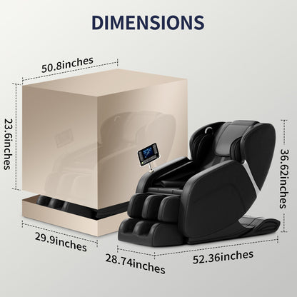 Zero Gravity Massage Chair with Bluetooth Speakers and Full Body Airbags