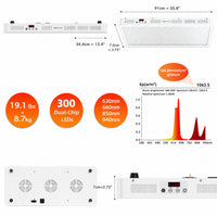 Red Light Therapy Panel Built for Full Body Recovery, 4 Wavelengths, 300 Dual Chip LEDs, Modular Design