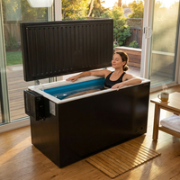 Cold Plunge Tub Engineered for Home Recovery, Built-In Compressor, Ozone Sanitation, Weatherproof Design — Lifestyle