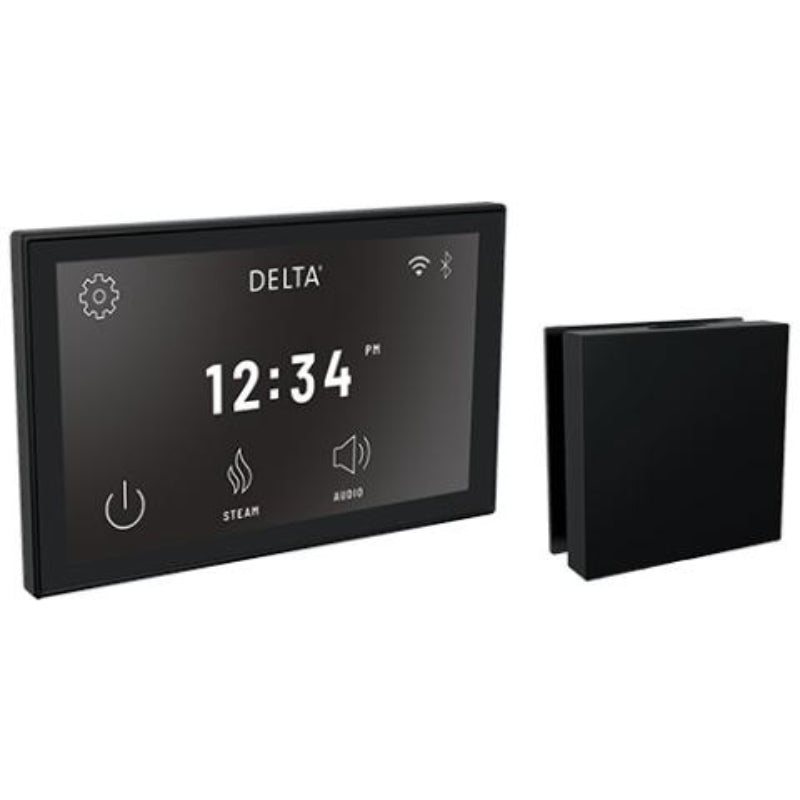 Delta Steamscape™ Deluxe System Digital Interface and Contemporary Square Steam Head
