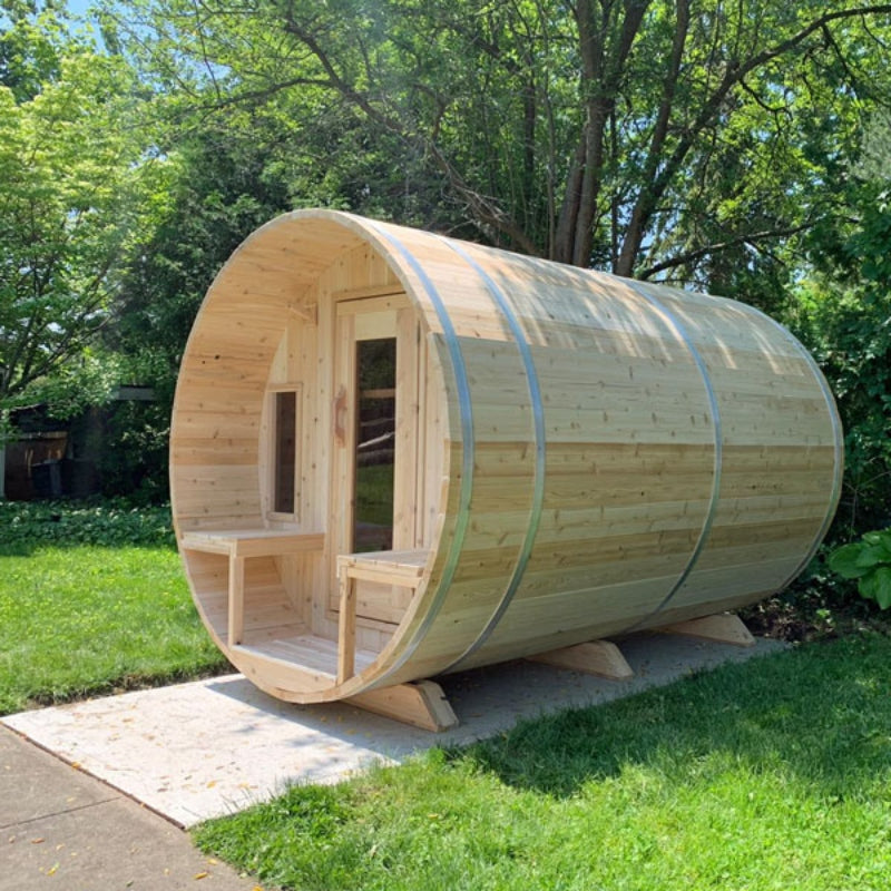Dundalk Leisurecraft Canadian Timber Tranquility Barrel 8 person Sauna