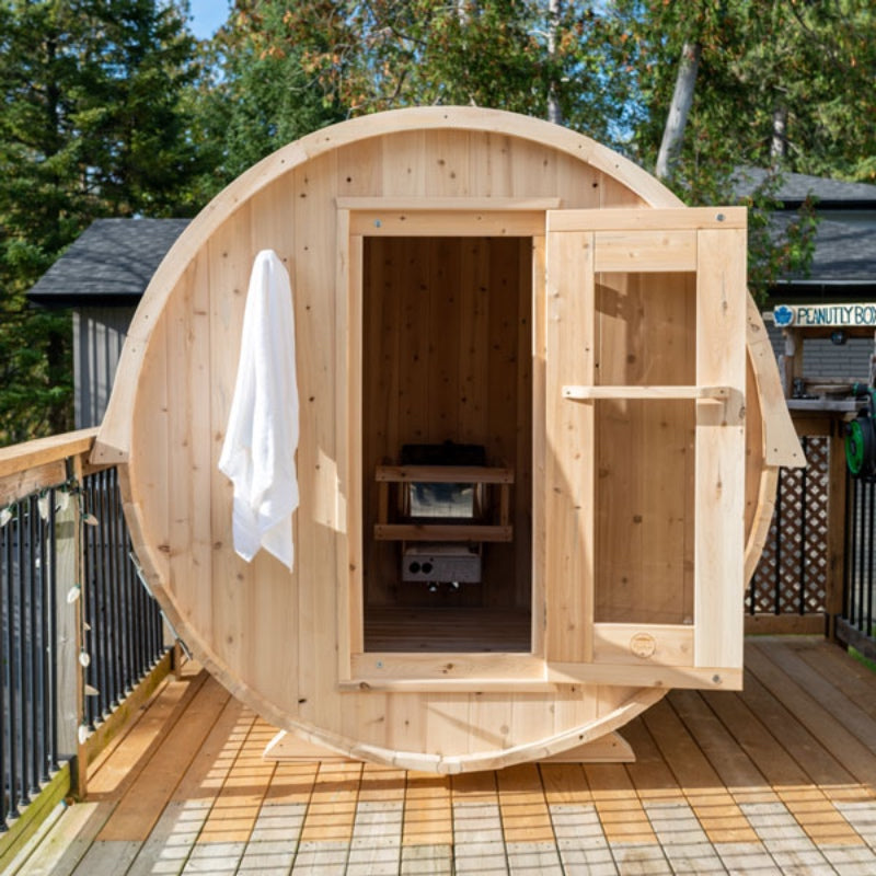 Dundalk Leisurecraft Canadian Timber Harmony Barrel 4 Person Sauna