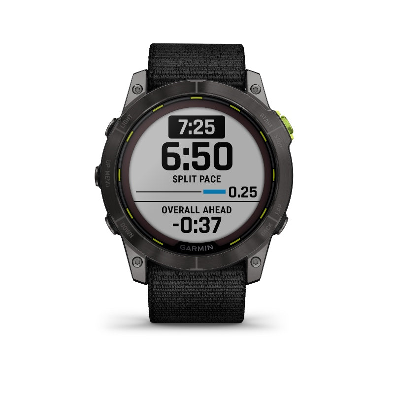 Garmin Enduro 2 Smartwatch Carbon Gray DLC Titanium with Black UltraFit Nylon Strap