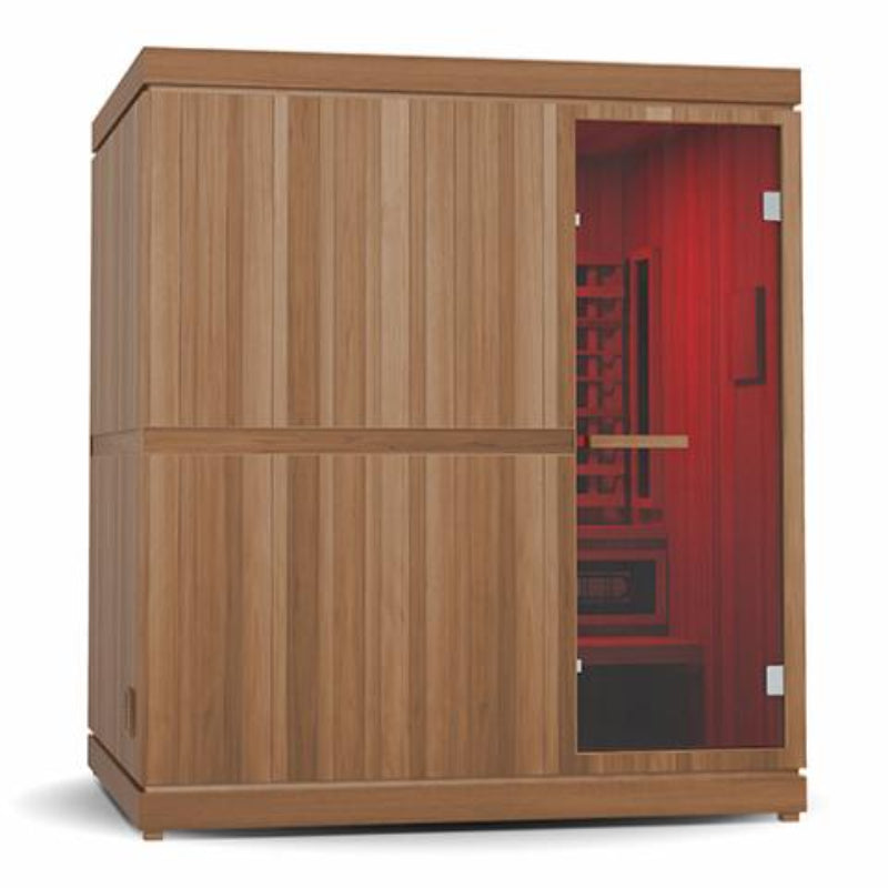 Finnmark FD-5 Trinity XL Infrared & Steam Sauna Combo - 75"W x 64"D x 83"H 4-Person Home Sauna with Infrared and Traditional Sauna Heater