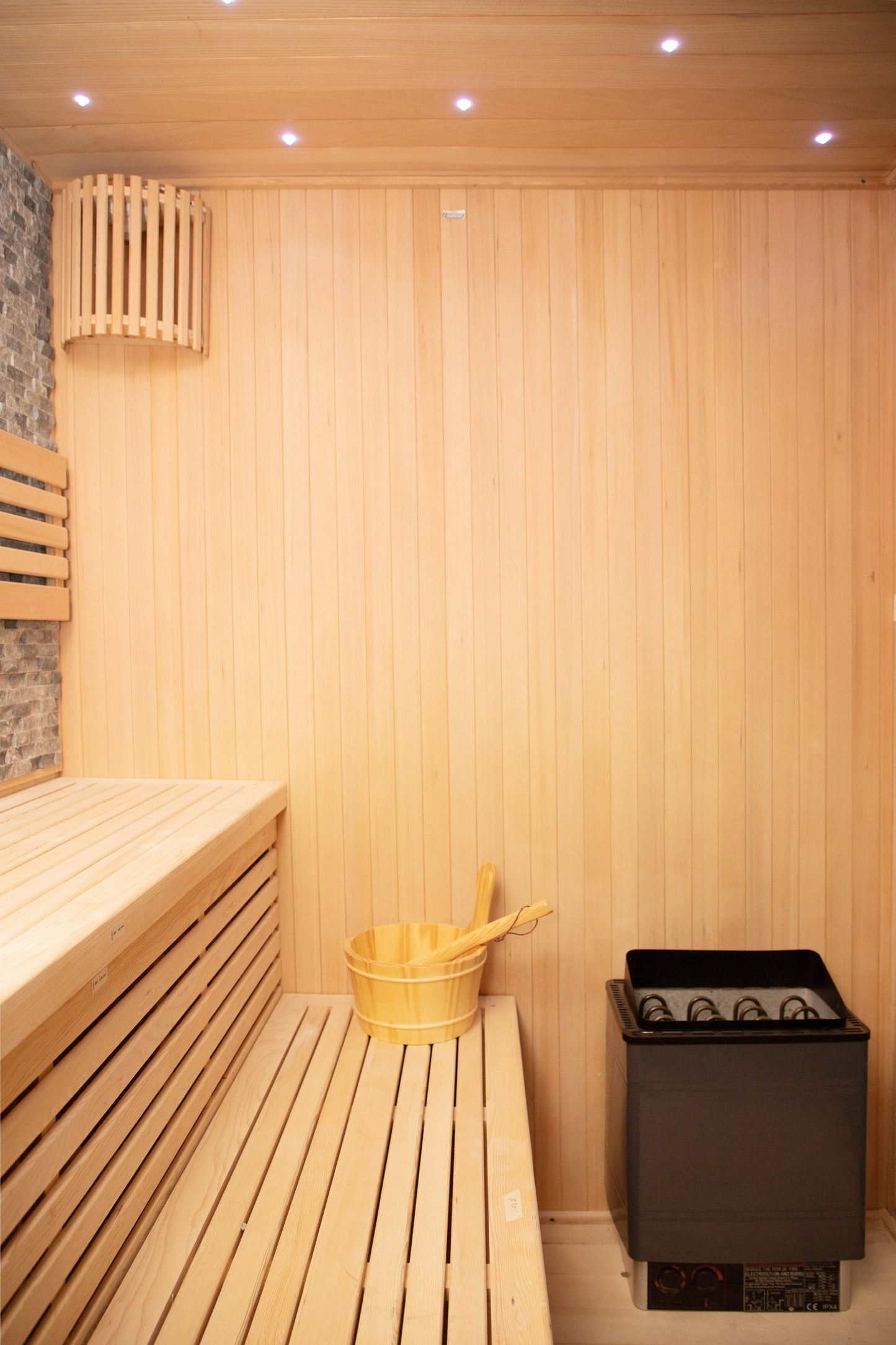 Premium Infrared Sauna with Chromotherapy Lighting and Canadian Hemlock Construction