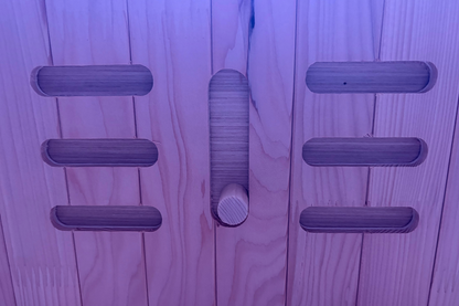 Deluxe Sauna, 1–2 Person Infrared + Red Light Therapy, Low EMF, Canadian Hemlock Wood
