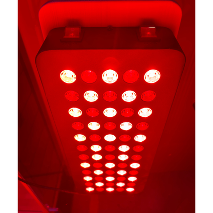 Deluxe Sauna, 1–2 Person Infrared + Red Light Therapy, Low EMF, Canadian Hemlock Wood