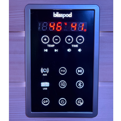 Deluxe Sauna, 1–2 Person Infrared + Red Light Therapy, Low EMF, Canadian Hemlock Wood
