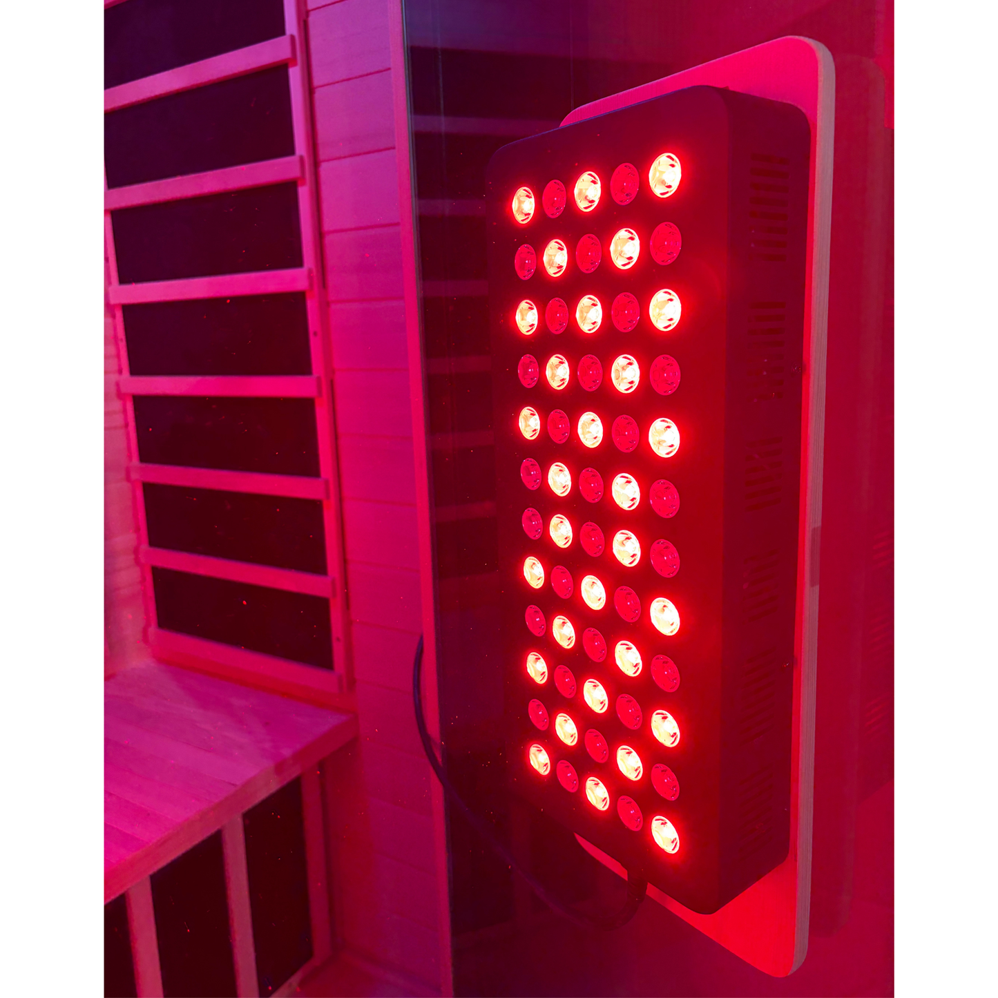 Deluxe Sauna, 1–2 Person Infrared + Red Light Therapy, Low EMF, Canadian Hemlock Wood