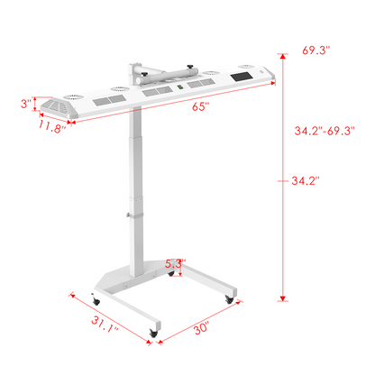 Large Light Therapy Panel — Red, Near-Infrared &amp; Blue Light, 7 Wavelengths