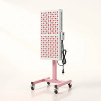 Red Light Therapy Panel Designed for Muscle Recovery, Professional Stand Included, 660nm Wavelength, Home Use — Studio Shot