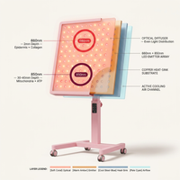 Red Light Therapy Panel Designed for Muscle Recovery, Professional Stand Included, 660nm Wavelength, Home Use — How It Works