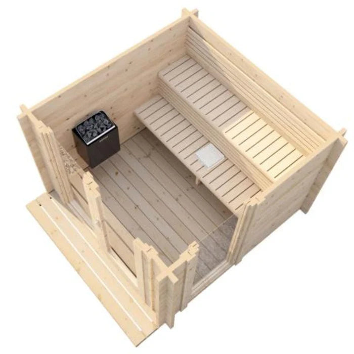 SaunaLife Model G4 Outdoor Home Sauna Kit - Up to 6 Persons SL-MODELG4