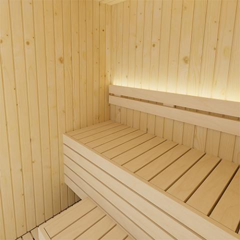 SaunaLife Model X2 XPERIENCE Series 2 Person Indoor Sauna DIY Kit w/LED Light System