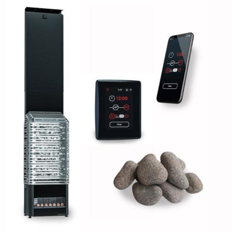 Saunum AIR 10 WiFi Sauna Heater Package Air Series, 9.6kW Sauna Heater Package