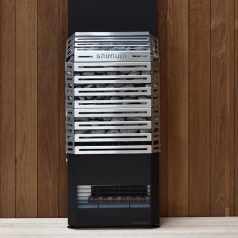 Saunum AIR 7 WiFi Sauna Heater Package Air Series, 6.4kW Sauna Heater Package Stainless Steel