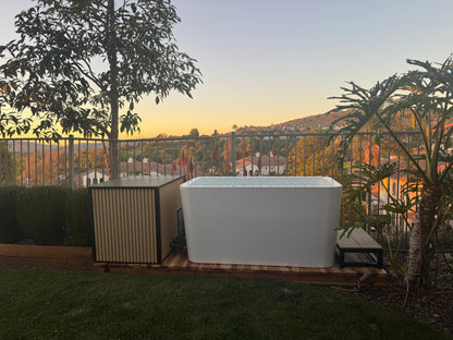 Acrylic X Tub Cold Plunge + LUX High Performance Chiller and Filtration System