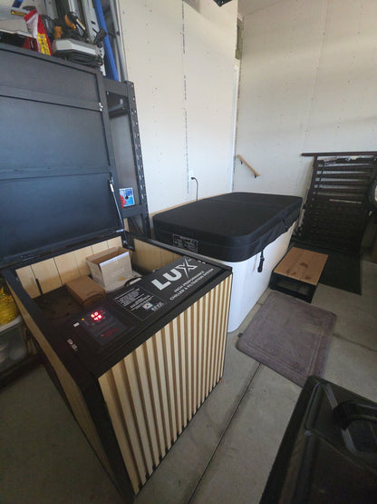 Acrylic X Tub Cold Plunge + LUX High Performance Chiller and Filtration System