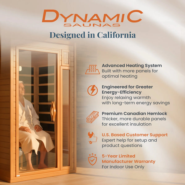 1 to 2 Person Low EMF FAR Infrared Home Sauna
