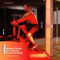 Red Light Therapy Panel, 4 Wavelengths Full Body Infrared Light Therapy, 300 Elite Grade Dual Chip Leds, FSA-HSA Red Light Device at Home, Ideal for Body, Face. 500W. Modular Design.