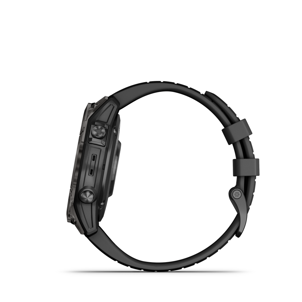 Garmin fenix 7 Pro Sapphire Solar Edition, Carbon Gray DLC Titanium with Black Band 47mm Smartwatch