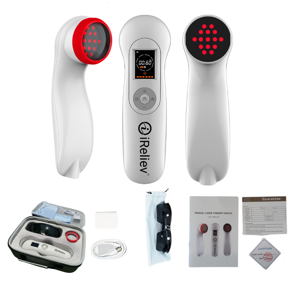 iReliev PainIQ+ Red Light & Infrared Laser Therapy Device