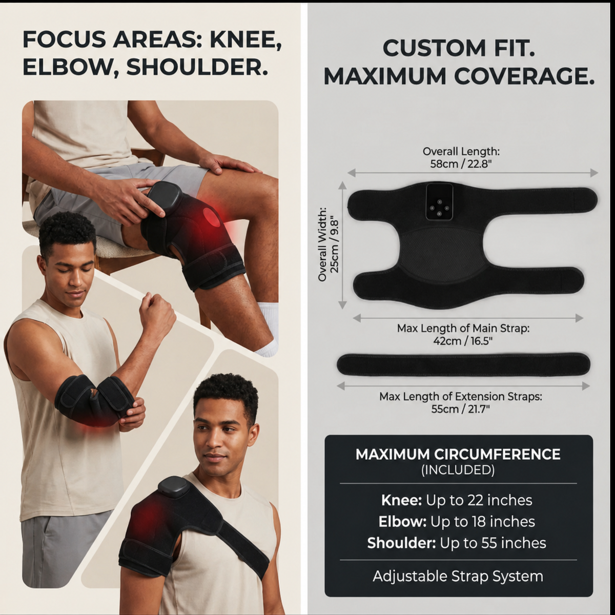 Nicebeam Red Light Therapy Knee Pad