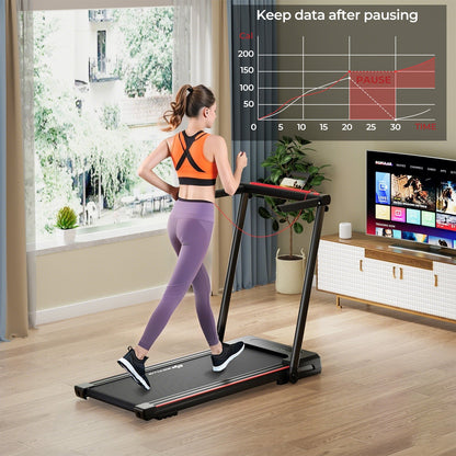 Direct Deals 3-in-1 Folding Treadmill with Large Desk and LCD Display