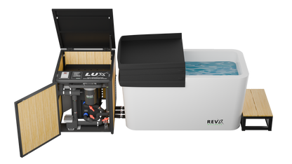 Acrylic X Tub Cold Plunge + LUX High Performance Chiller and Filtration System
